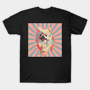 Pomeranian in 80's T-Shirt